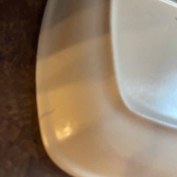 MCM platter blue flowers brown unique MCM style!!! - Picture 4 of 6